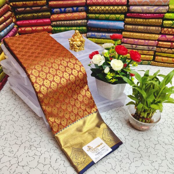 Half Mixed Pattu Saree with Silk Mark