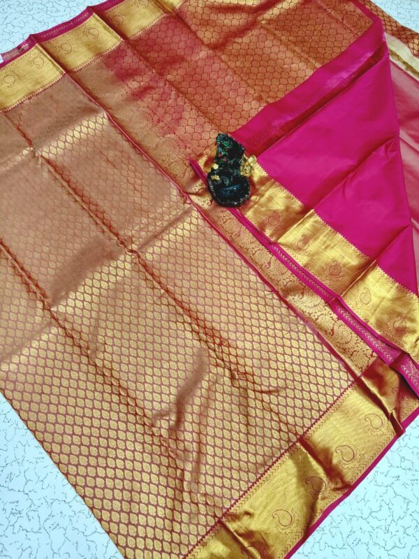 Half Mixed Pattu Saree with Silk Mark