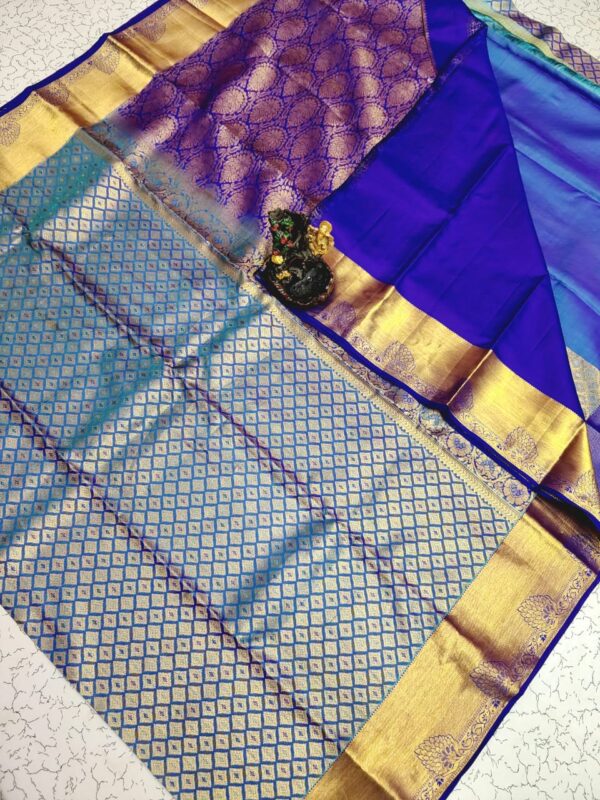 Half Mixed Pattu Saree with Silk Mark