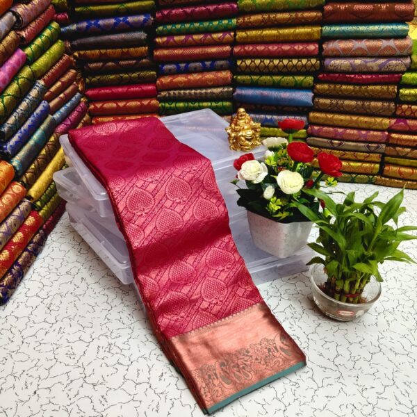 Half Mixed Pattu Saree with Silk Mark