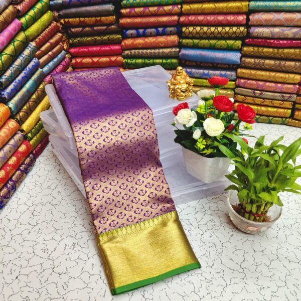 Half Mixed Pattu Saree with Silk Mark