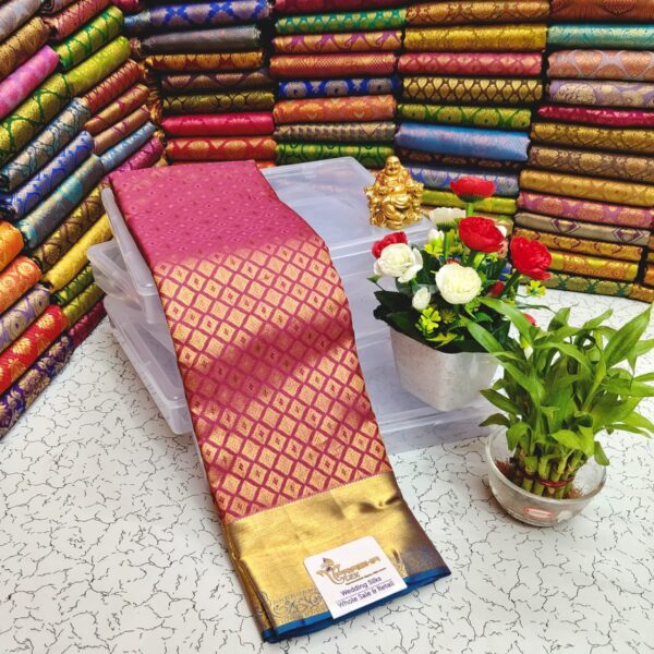 Half Mixed Pattu Saree with Silk Mark