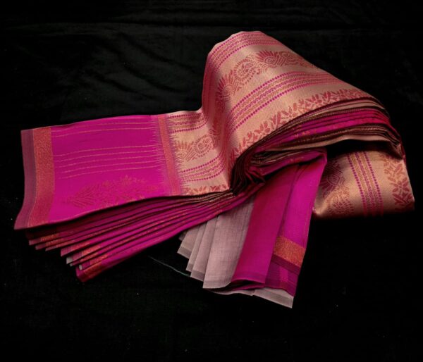 Siddhanth Kubera Saree – Pink with Beige
