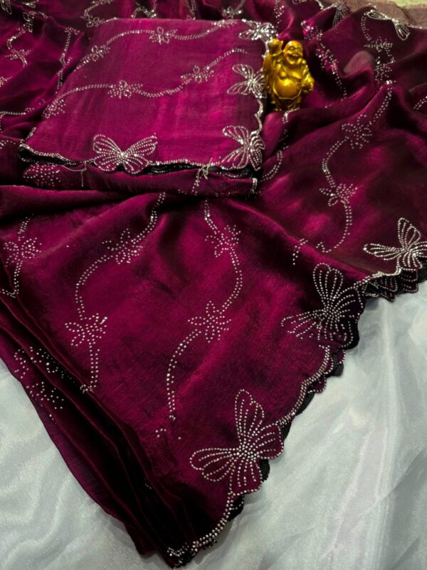 Butterfly Space Silk - maroon