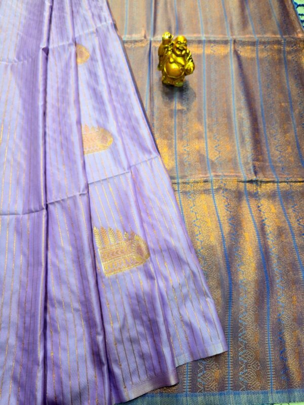 Vairaoosi Soft Semi Silk Borderless Lavender