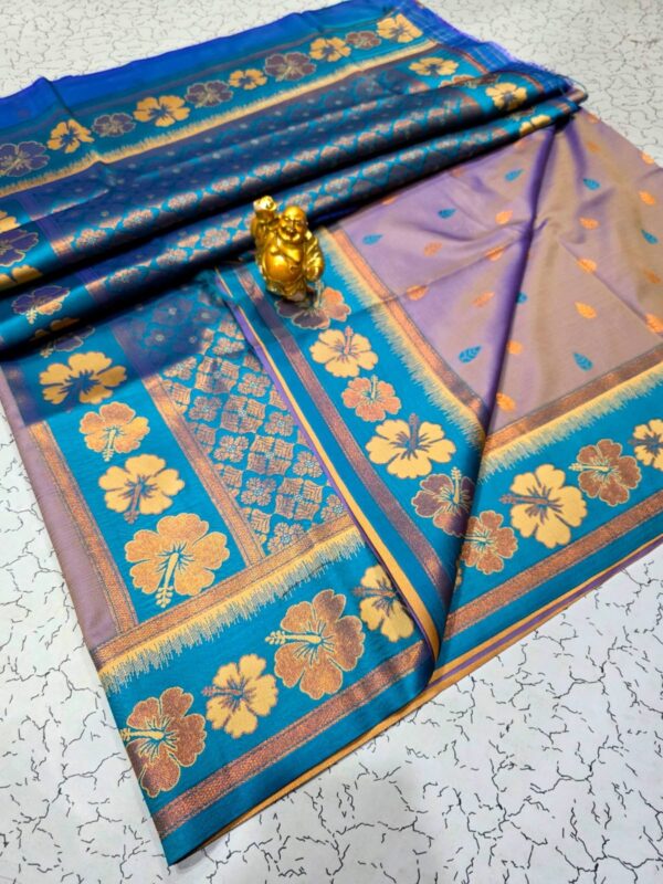 Luxery Soft Silk Hibiscus Design