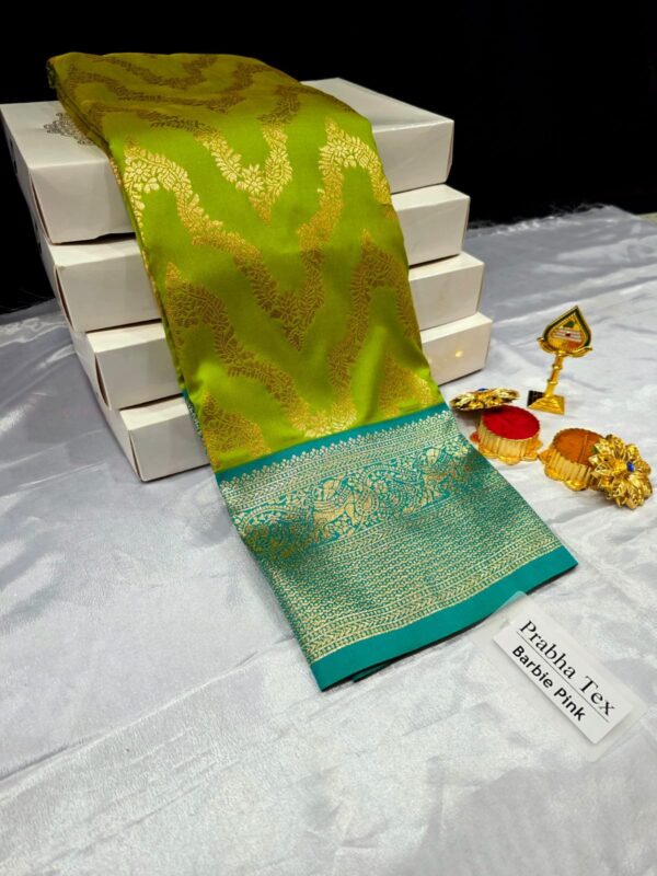 Own Production Kanchi Soft Trending - parrot green