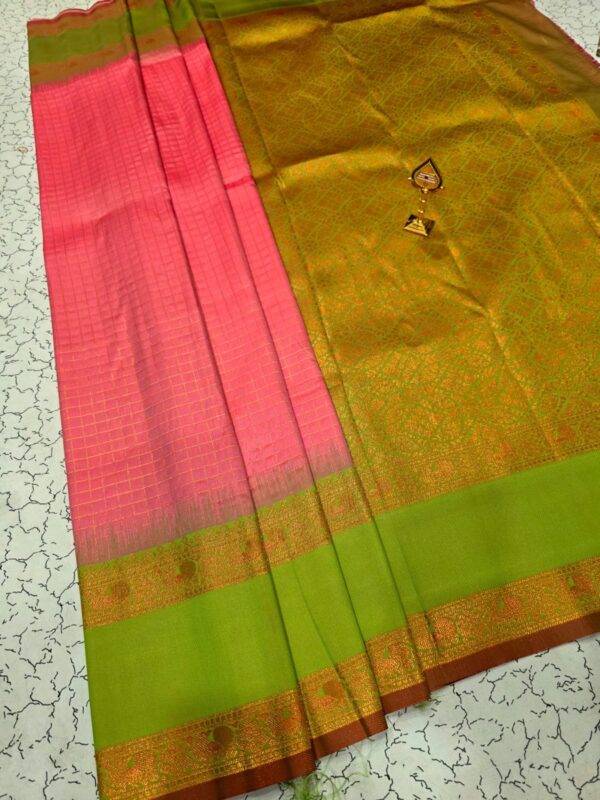 Own Production Kanchi Soft Checked - pink