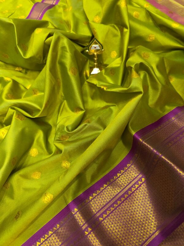 Kanchi Semi Silk saree - Green