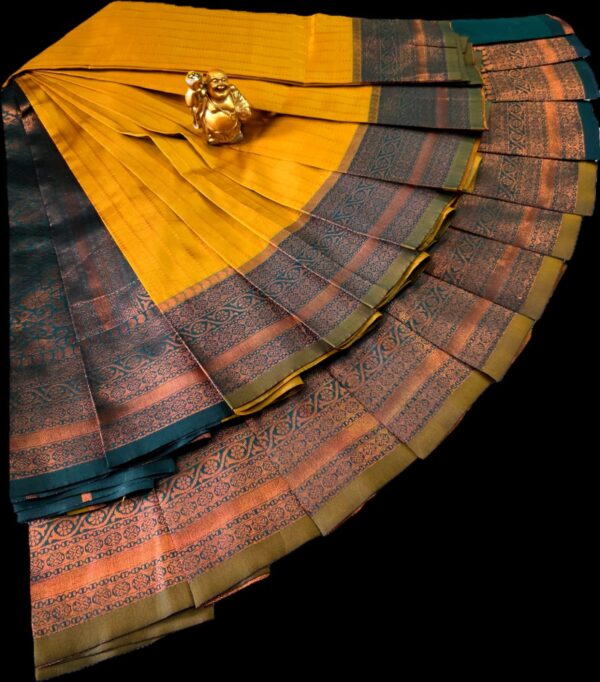 Vairaoosi Model kubera saree - Yellow