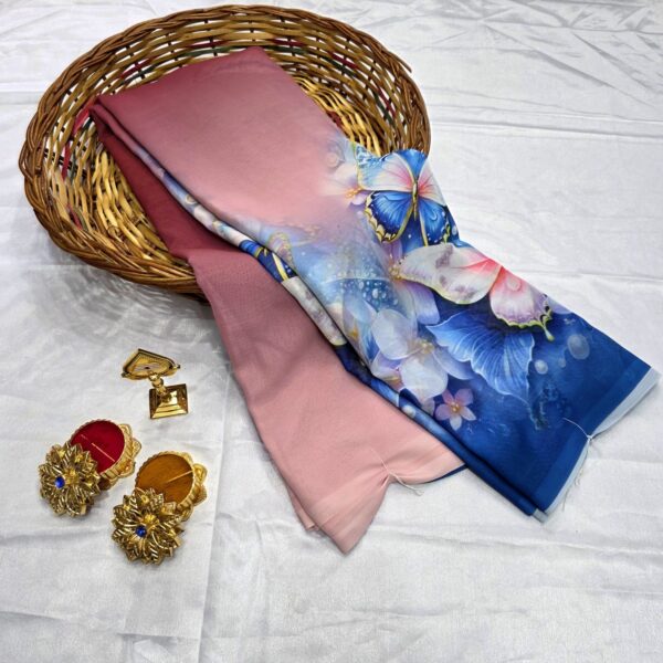Digital Poonam Saree – Butterfly Dream Design