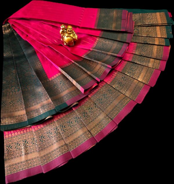 Vairaoosi Model kubera saree - Rani pink