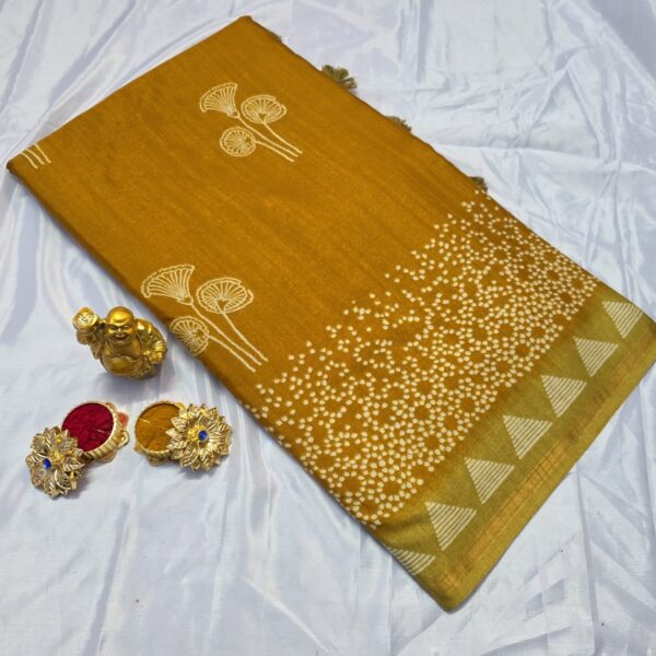 Siddhanth Pundrik Prints Saree - yellow