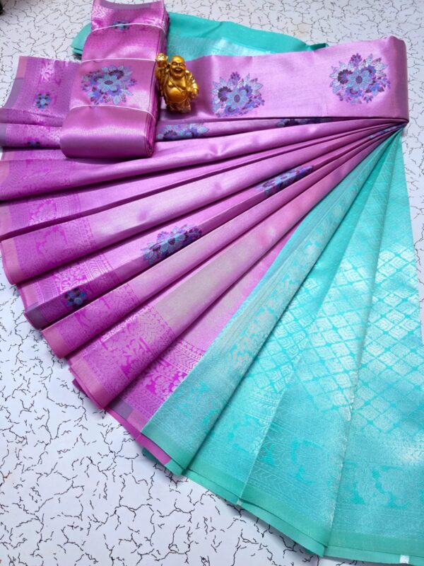 Borderless Meena Tissue Kubera - lavender