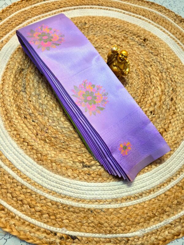 Borderless Meena Tissue Kubera - Purple