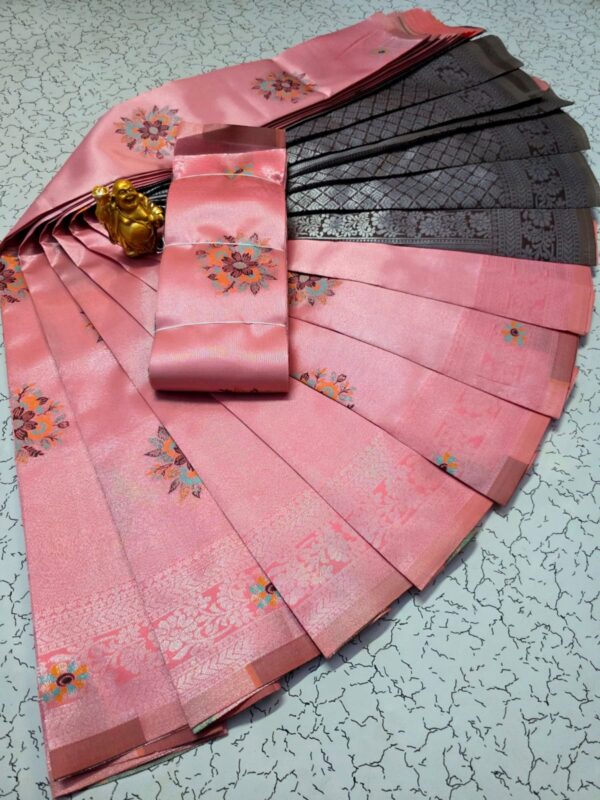 Borderless Meena Tissue Kubera -  pink