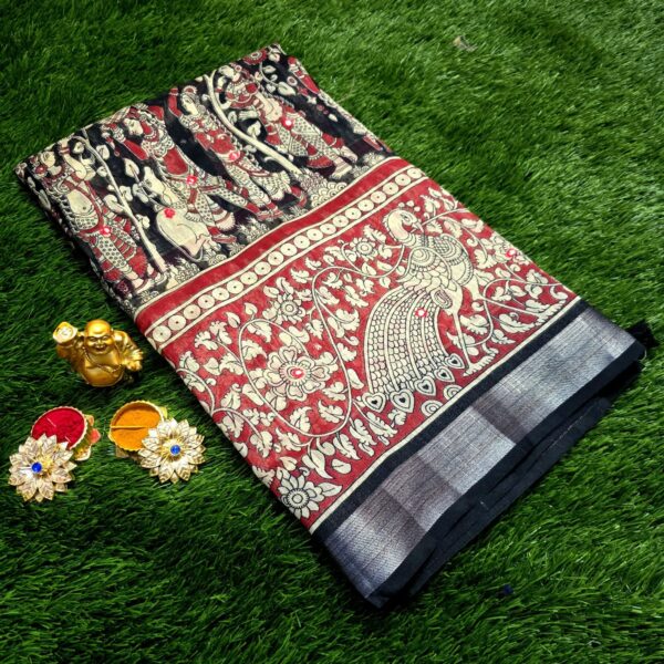 Siddhanth Traditional Banana Silk saree - Red