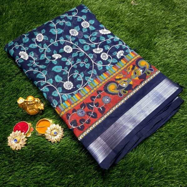 Siddhanth Traditional Banana Silk saree - Blue