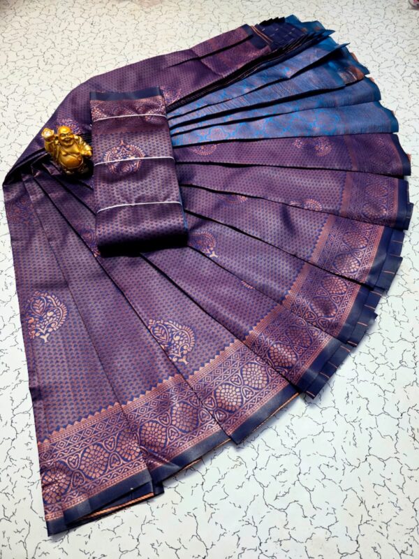Kubera Traditional Silk saree - blue
