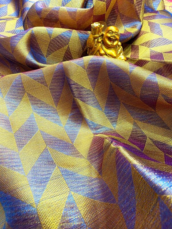 New Jothika Inspired Tissue Silk saree - blue