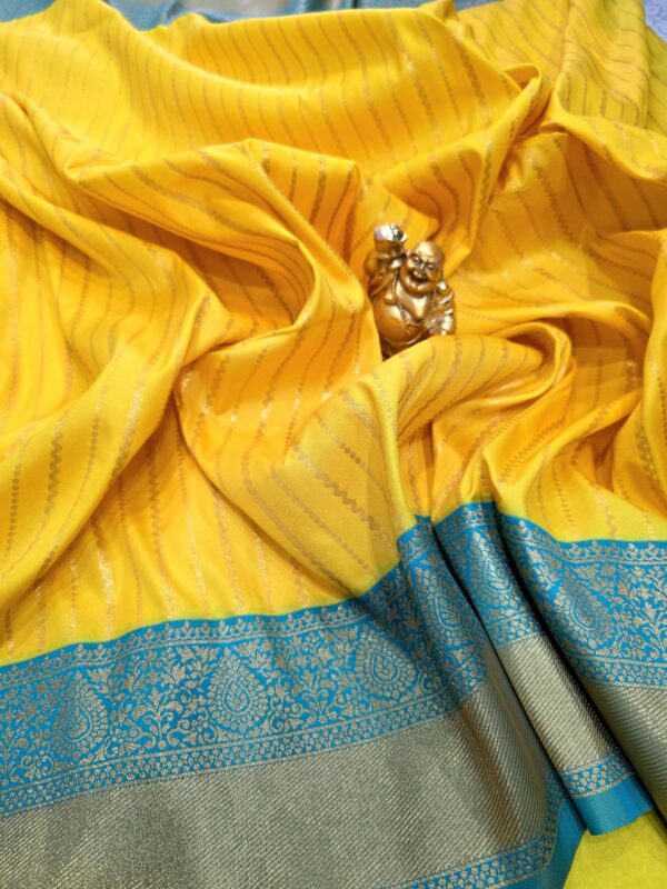 Premium Kanchi Soft Silk Lemon Yellow